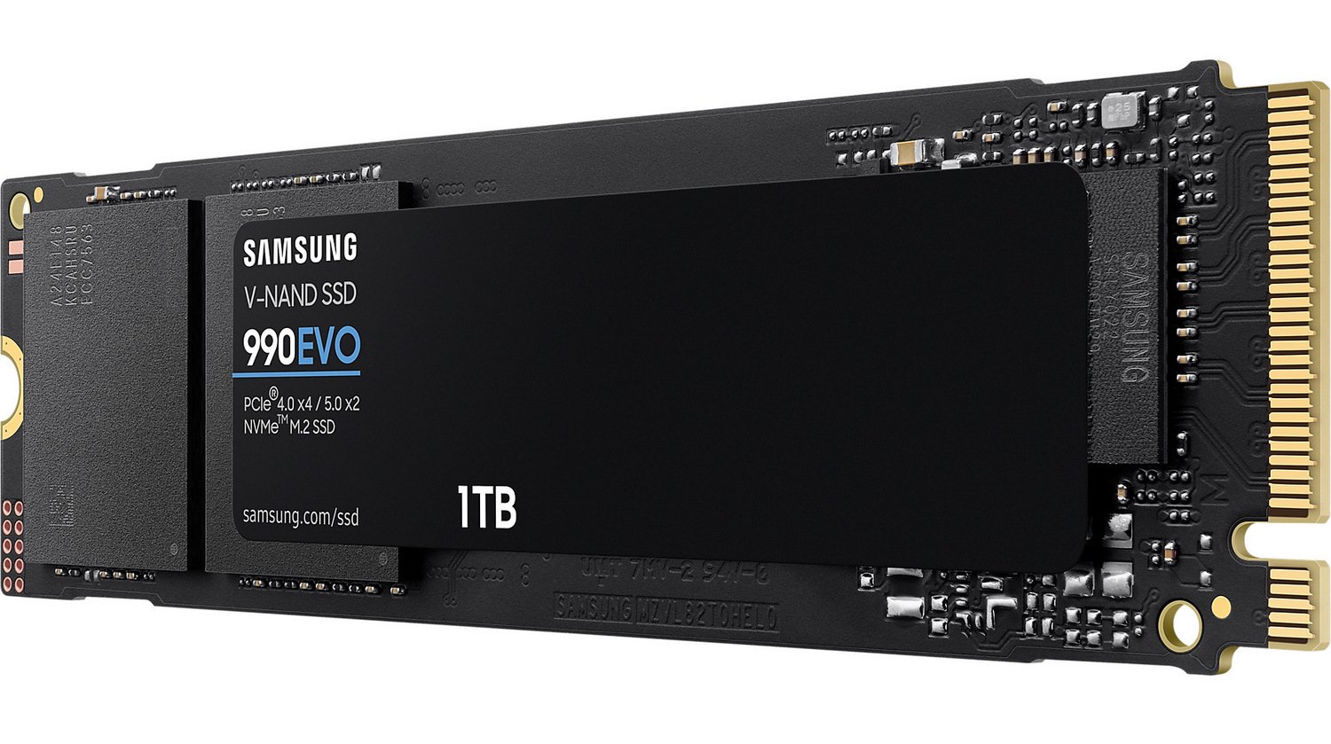 Купить SSD-диск Samsung 990 EVO V-NAND TLC 1TB M.2 (2280 PCI-E) NVMe 2.0 (MZ-V9E1T0BW) с проверкой совместимости: обзор, характеристики, цена в Киеве, Днепре, Одессе, Харькове, Украине | интернет-магазин TELEMART.UA Купить SSD-диск Samsung 990 EVO V-NAND TLC 1TB M.2 (2280 PCI-E) NVMe 2.0 (MZ-V9E1T0BW) с проверкой совместимости: обзор, характеристики, цена в Киеве, Днепре, Одессе, Харькове, Украине | интернет-магазин TELEMART.UA