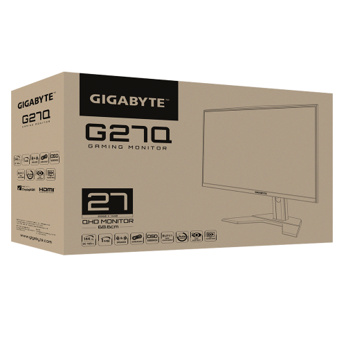 Купить Уценка монитор Gigabyte 27” G27Q Gaming Black (Битые пиксели, 3шт., 611879) - цена в Харькове, Киеве, Днепре, Одессе
в интернет-магазине Telemart фото