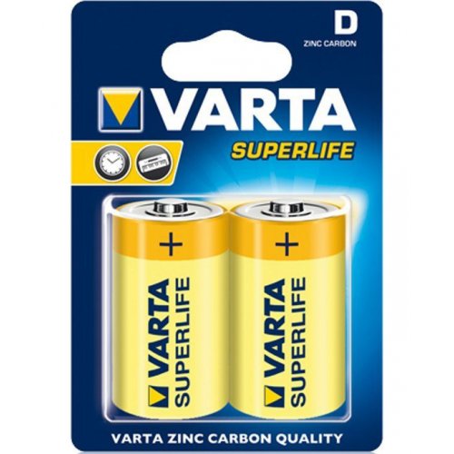

Varta D (LR20) Superlife Zinc-Carbon 2шт (02020101412)