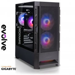 Компьютер EVOLVE CyberPart Silver 2H+ (EVCP-S2Hi1240FN406-D432S1TBK) Black / Intel Core i5-12400F (2.5–4.4 ГГц), 6 ядер / RTX 4060 / 32 ГБ (DDR4) / 1024 ГБ (SSD)