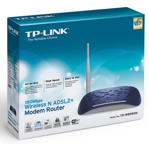 Купити Wi-Fi роутер TP-LINK TD-W8950N - ціна в Києві, Львові, Вінниці, Хмельницькому, Франківську, Україні | інтернет-магазин TELEMART.UA фото