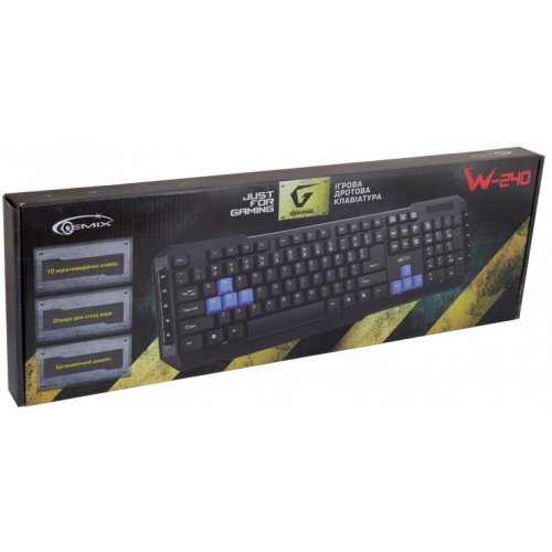 Клавиатура Gemix W-240 Gaming USB Black купить в Украине | Telemart фото