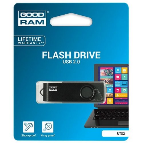 Купить Накопитель GoodRAM Twister 16GB USB 2.0 Black (UTS2-0160KKR11) - цена в Харькове, Киеве, Днепре, Одессе
в интернет-магазине Telemart фото