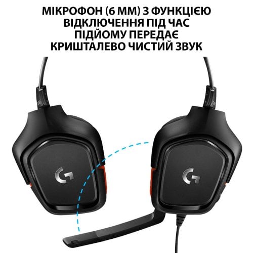 Купити Навушники Logitech G332 Gaming (981-000757) Black/Red (Відновлено продавцем, 614050) - ціна в Києві, Львові, Вінниці, Хмельницькому, Франківську, Україні | інтернет-магазин TELEMART.UA фото