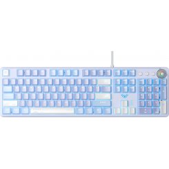 Клавиатура AULA F2088 PRO Mechanical KRGD blue plus 9 Purple keys (6948391234915) White/Violet