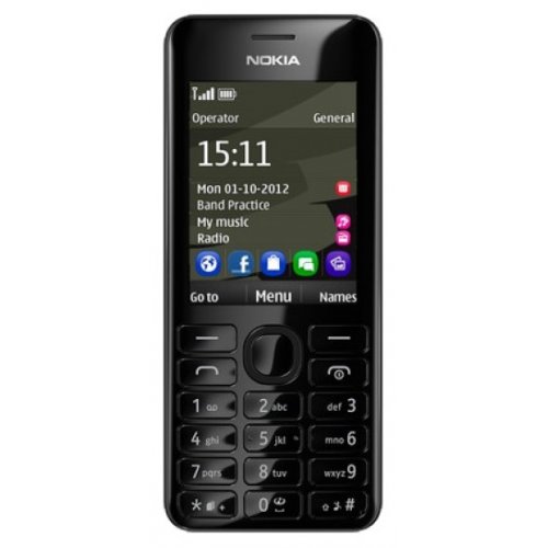 Купить Мобильный телефон Nokia Asha 206 Dual Sim Black - цена в Харькове, Киеве, Днепре, Одессе
в интернет-магазине Telemart фото