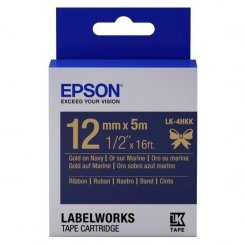 Картридж зі стрічкою Epson Tape - LK4HKK Ribbon 12mm/5m (C53S654002) Gold/Navy