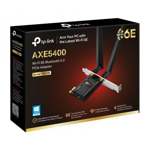 Wi-Fi адаптер TP-LINK Archer TXE72E купити в Україні: Київ, Львів, Хмельницький, Тернопіль | Низька ціна, відгуки, характеристики від TELEMART фото