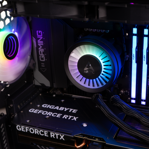 Купити Комп'ютер HEXO Gaming RTX4070S Pro+ (HGB-7500FN4070S-D532S1TBK) Black - ціна в Києві, Львові, Вінниці, Хмельницькому, Франківську, Україні | інтернет-магазин TELEMART.UA фото