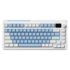 Клавіатура FL ESPORTS CMK75 FLCMMK Ice Pink switches TFT Knob Three-Mode (CMK75-7550) Lake Placid Blue