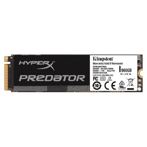 Продать SSD-диск Kingston HyperX Predator 960GB M.2 PCIe Gen2 x4 (SHPM2280P2/960G) по Trade-In интернет-магазине Телемарт - Киев, Днепр, Украина фото