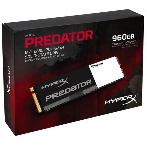 Продати SSD-диск Kingston HyperX Predator 960GB M.2 PCIe Gen2 x4 (SHPM2280P2/960G) за Trade-In у інтернет-магазині Телемарт - Київ, Дніпро, Україна фото