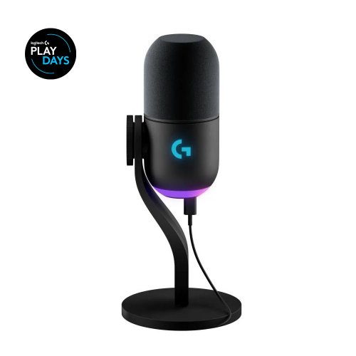 Мікрофон Logitech Yeti GX Dynamic RGB (988-000569) Black купити в Україні: Київ, Львів, Хмельницький, Тернопіль, Івано-Франківськ | Низька ціна, відгуки, характеристики від TELEMART фото