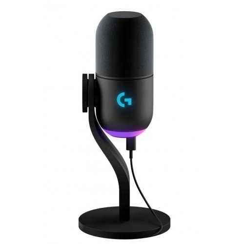 Купити Мікрофон Logitech Yeti GX Dynamic RGB (988-000569) Black - ціна в Києві, Львові, Вінниці, Хмельницькому, Франківську, Україні | інтернет-магазин TELEMART.UA фото