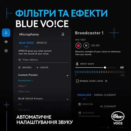 Купити Мікрофон Logitech Yeti GX Dynamic RGB (988-000569) Black - ціна в Києві, Львові, Вінниці, Хмельницькому, Франківську, Україні | інтернет-магазин TELEMART.UA фото
