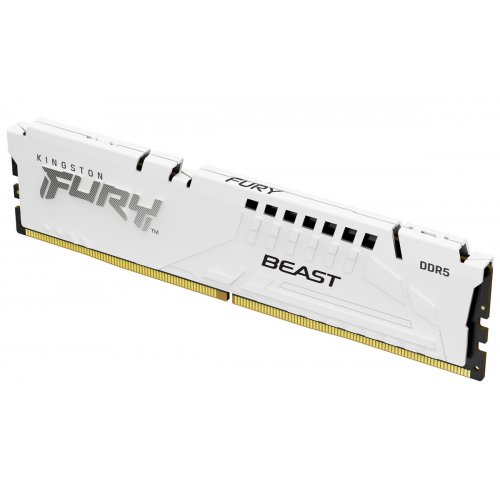 Фото ОЗП Kingston DDR5 32GB 6000Mhz FURY Beast White (KF560C30BWE-32)