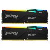 Photo RAM Kingston DDR5 16GB (2x8GB) 6000Mhz FURY Beast RGB Black (KF560C30BBEAK2-16)