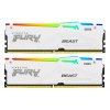 Фото ОЗП Kingston DDR5 64GB (2x32GB) 6000Mhz FURY Beast RGB White (KF560C30BWAK2-64)