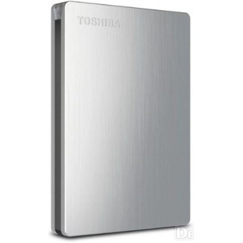Зовнішній HDD Toshiba Canvio Slim for MAC 1TB (HDTD210ESMEA) Silver купити в Україні: Київ, Львів, Хмельницький, Тернопіль, Івано-Франківськ | Низька ціна, відгуки, характеристики від TELEMART фото