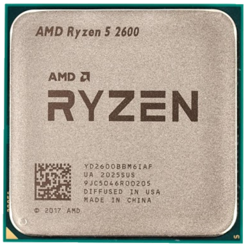 Фото Процесор AMD Ryzen 5 2600 3.4(3.9)GHz 16MB sAM4 Tray (YD2600BBM6IAF) (Відновлено продавцем, 619574)