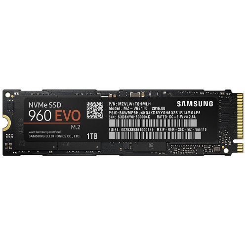 Продать SSD-диск Samsung 960 EVO V-NAND 1TB M.2 (2280 PCI-E) NVMe x4 (MZ-V6E1T0BW) по Trade-In интернет-магазине Телемарт - Киев, Днепр, Украина фото