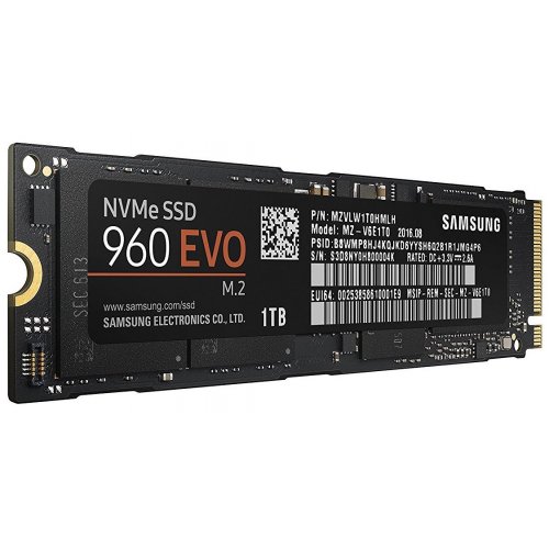 Продать SSD-диск Samsung 960 EVO V-NAND 1TB M.2 (2280 PCI-E) NVMe x4 (MZ-V6E1T0BW) по Trade-In интернет-магазине Телемарт - Киев, Днепр, Украина фото