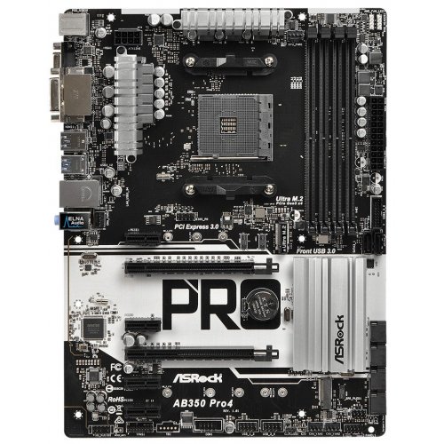 Photo Motherboard AsRock AB350 Pro4 (sAM4, AMD B350)