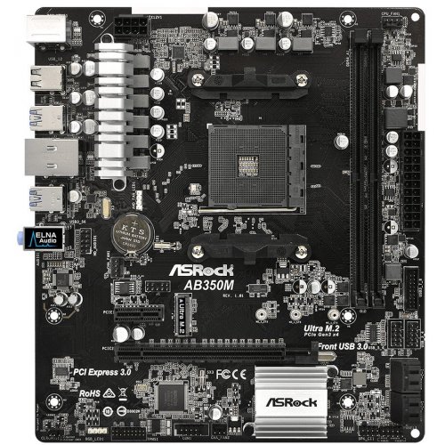 Photo Motherboard AsRock AB350M (sAM4, AMD B350)