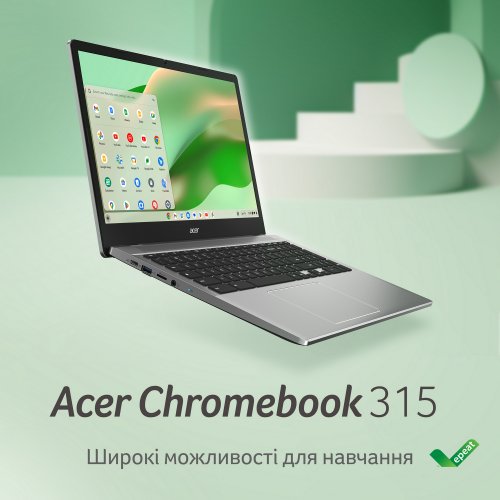 Купить Ноутбук Acer Chromebook CB315-5H (NX.KPPEU.001) Pure Silver - цена в Харькове, Киеве, Днепре, Одессе
в интернет-магазине Telemart фото