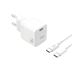 Уценка сетевое зарядное устройство XO CE09 USB Type-C 45W with cable USB Type-C White (вскрита упаковка, 621064)