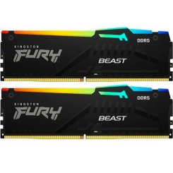 Озп Kingston DDR5 16GB (2x8GB) 6000Mhz FURY Beast RGB (KF560C36BBEAK2-16) (Відновлено продавцем, 621277)