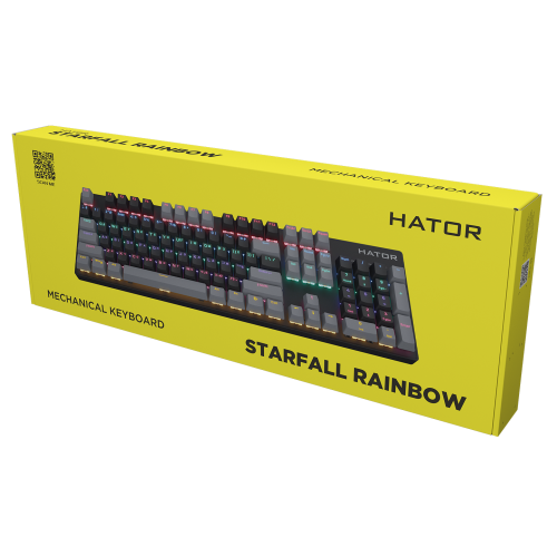 Фото Клавіатура HATOR Starfall Rainbow Origin Blue (HTK-609-BBG) Black/Grey