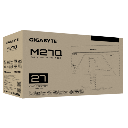 Купить Уценка монитор Gigabyte 27" M27Q Gaming Black (Битые пиксели, 2шт., 621487) - цена в Харькове, Киеве, Днепре, Одессе
в интернет-магазине Telemart фото