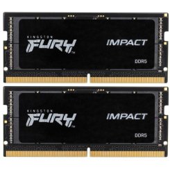 Уцінка озп Kingston SODIMM DDR5 64GB (2x32GB) 5600Mhz FURY Impact Black (KF556S40IBK2-64) (Ушкодження упаковки, 621924)
