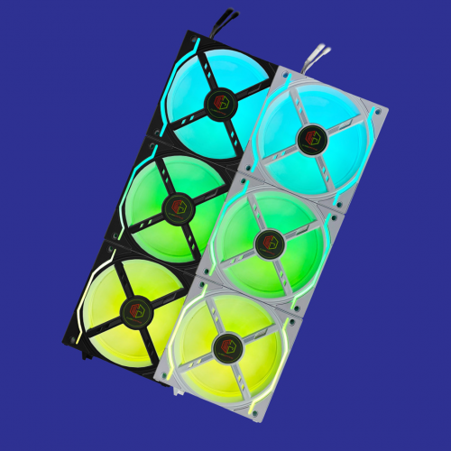 Кулер для корпуса SAMA XF120mm ELI ARGB Fan KIT 3 IN 1 Black OEM купить в Украине | Telemart фото