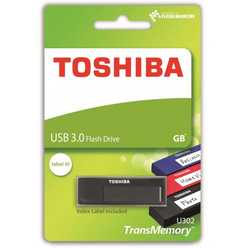 Накопичувач Toshiba Daichi 32GB USB 3.0 Black (THN-U302K0320MF) купити в Україні | Telemart фото