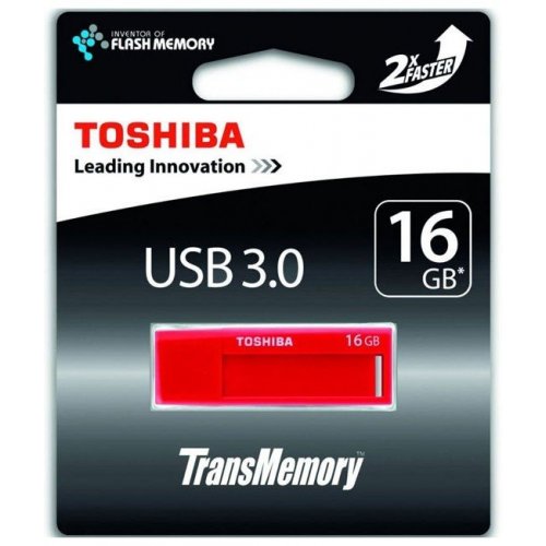 Накопичувач Toshiba Daichi 16GB USB 3.0 Red (THN-U302R0160M4) купити в Україні | Telemart фото