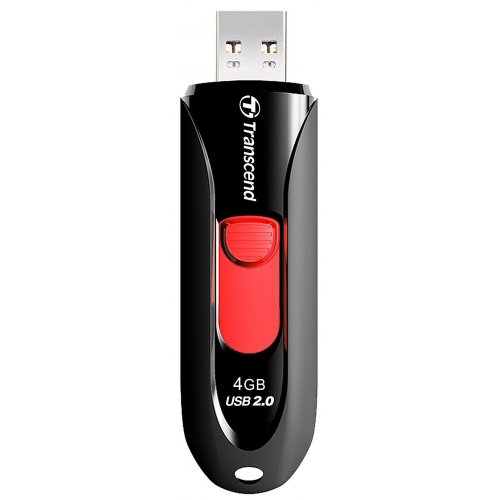 Накопитель Transcend JetFlash 590 4GB USB 2.0 Black (TS4GJF590K) купить в Украине | Telemart фото