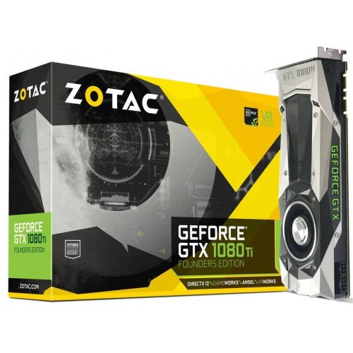 Продать Видеокарта Zotac GeForce GTX 1080 TI Founders Edition 11264MB (ZT-P10810A-10P) по Trade-In интернет-магазине Телемарт - Киев, Днепр, Украина фото