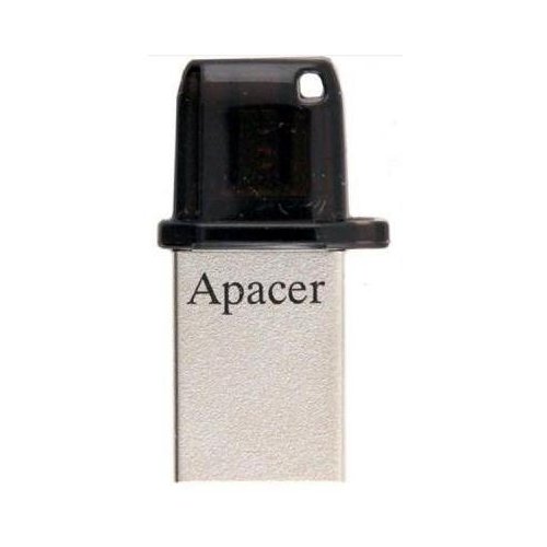 Купить Накопитель Apacer AH175 16GB USB 2.0/microUSB Silver (AP16GAH175B-1) - цена в Харькове, Киеве, Днепре, Одессе
в интернет-магазине Telemart фото