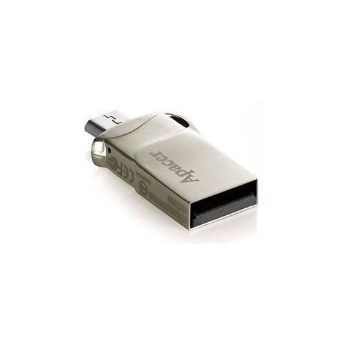 Купить Накопитель Apacer AH173 8GB USB 2.0/microUSB Silver (AP8GAH173S-1) - цена в Харькове, Киеве, Днепре, Одессе
в интернет-магазине Telemart фото