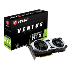 Видеокарта MSI GeForce RTX 2080 Ti VENTUS 11264MB (RTX 2080 TI VENTUS 11G) (Восстановлено продавцом, 625155)