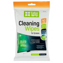 Чистячі серветки ColorWay Cleaning Wipes for LCD/TFT 40pcs (CW-1074)