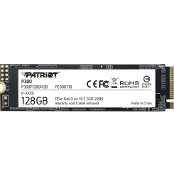 SSD-диск Patriot P300 128GB M.2 (2280 PCI-E) NVMe x4 (P300P128GM28) (Восстановлено продавцом, 625210)