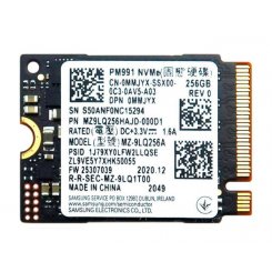 SSD-диск Samsung PM991 256GB M.2 (2230 PCI-E) (MZ-9LQ256A) (Восстановлено продавцом, 625244)