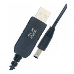 Кабель живлення X-Tech USB to DC 5V to 9-12V 0.6-1A 1m (5.5x2.1mm)