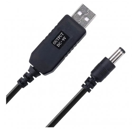 Купити Кабель живлення X-Tech USB to DC 5V to 9-12V 0.6-1A 1m (5.5x2.1mm) - ціна в Києві, Львові, Вінниці, Хмельницькому, Франківську, Україні | інтернет-магазин TELEMART.UA фото