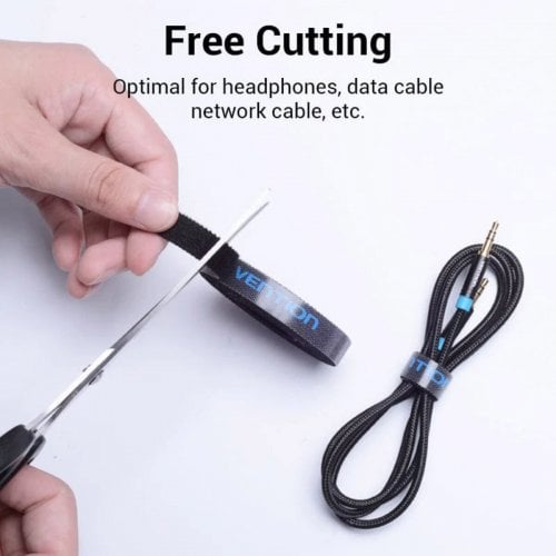 Купить Органайзер для проводов Vention Cable Tie 3m (KAABI) Black - цена в Харькове, Киеве, Днепре, Одессе
в интернет-магазине Telemart фото