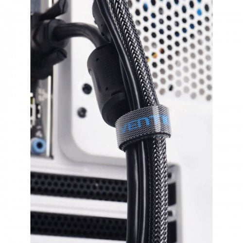 Купить Органайзер для проводов Vention Cable Tie 3m (KAABI) Black - цена в Харькове, Киеве, Днепре, Одессе
в интернет-магазине Telemart фото