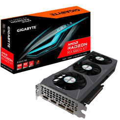 Видеокарта Gigabyte Radeon RX 6600 XT EAGLE 8192MB (GV-R66XTEAGLE-8GD) (Восстановлено продавцом, 626175)